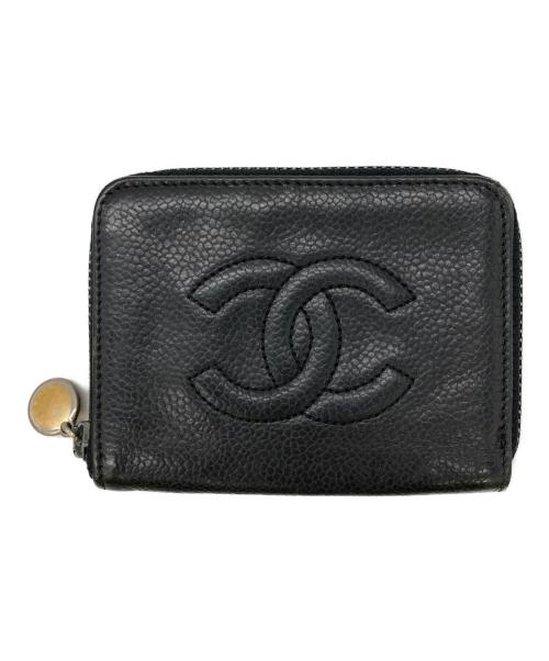 CHANEL（シャネル）CHANEL (シャネル) キャビアスキンキーケース ブラックの古着・服飾アイテム