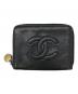 CHANEL（シャネル）の古着「キャビアスキンキーケース」｜ブラック
