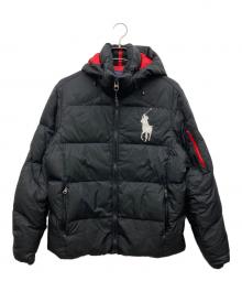 POLO RALPH LAUREN（ポロ・ラルフローレン）の古着「ビッグポニーダウンジャケット」｜ブラック