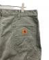 中古・古着 CarHartt (カーハート) フランネルライナーワークパンツ モスグリーン サイズ:38×34：8000円
