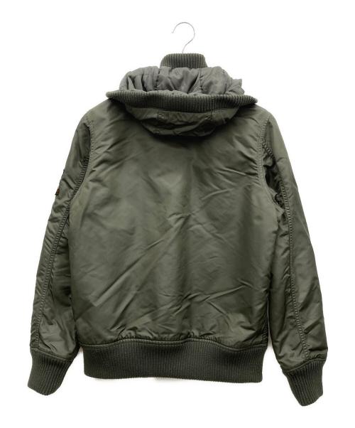 ALPHA（アルファ）ALPHA (アルファ) ミリタリージャケット カーキ サイズ:Ｌの古着・服飾アイテム