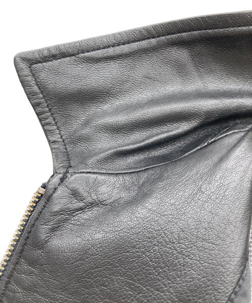 CHAPS RALPH LAUREN（チャップス ラルフローレン）CHAPS RALPH LAUREN (チャップス ラルフローレン) レザージャケット ブラック サイズ:Ｍの古着・服飾アイテム