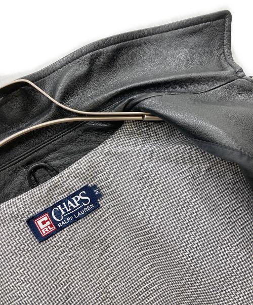 CHAPS RALPH LAUREN（チャップス ラルフローレン）CHAPS RALPH LAUREN (チャップス ラルフローレン) レザージャケット ブラック サイズ:Ｍの古着・服飾アイテム