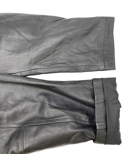 CHAPS RALPH LAUREN（チャップス ラルフローレン）CHAPS RALPH LAUREN (チャップス ラルフローレン) レザージャケット ブラック サイズ:Ｍの古着・服飾アイテム
