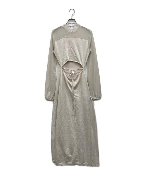ANDMARY（アンドマリー）ANDMARY (アンドマリー) 切替ワンピース ベージュ サイズ:Fの古着・服飾アイテム