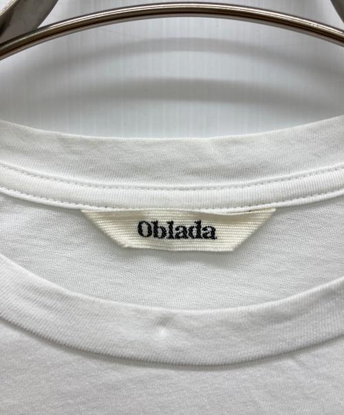 Oblada（オブラダ）oblada (オブラダ) プリントロゴtシャツ ホワイト サイズ:FREEの古着・服飾アイテム