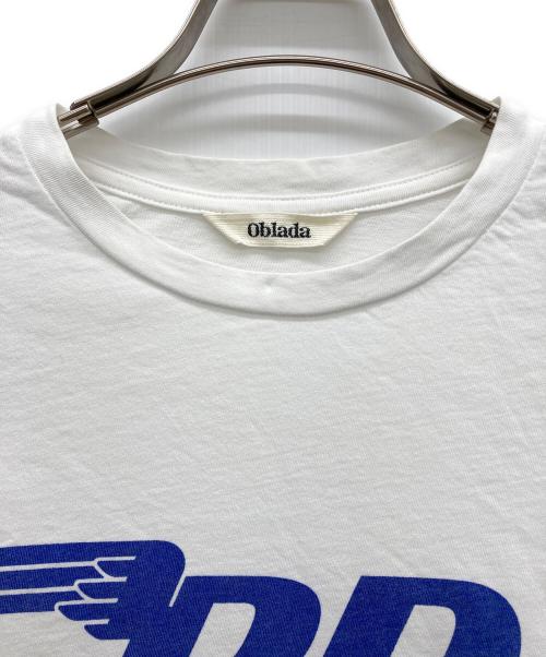 Oblada（オブラダ）oblada (オブラダ) プリントロゴtシャツ ホワイト サイズ:FREEの古着・服飾アイテム