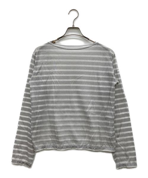 ORCIVAL（オーシバル）ORCIVAL (オーシバル) シースルーボートネック長袖カットソー グレー サイズ:1の古着・服飾アイテム