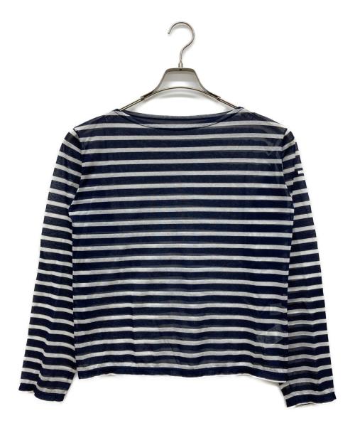 ORCIVAL（オーシバル）ORCIVAL (オーシバル) シースルーボードネック長袖カットソー ネイビー サイズ:1の古着・服飾アイテム