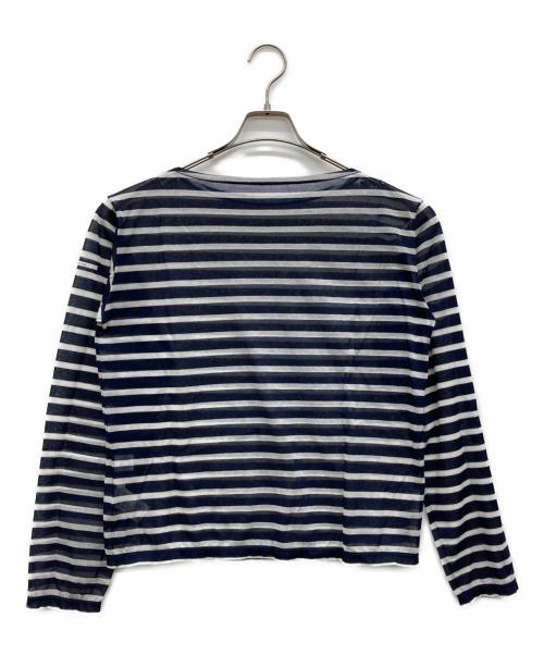 ORCIVAL（オーシバル）ORCIVAL (オーシバル) シースルーボードネック長袖カットソー ネイビー サイズ:1の古着・服飾アイテム