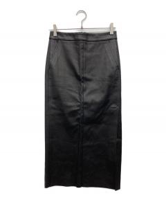 【美品】セリーヌ　近年モデル　カシミヤ混　ベルト　フリル　スカート　フランス製 中古・古着通販】CELINE (セリーヌ) モヘア混ミニスカート グレー