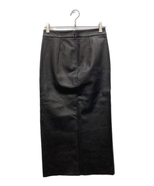 STOULS（ストゥールス）STOULS (ストゥールス) ラムレザースカート ブラック サイズ:XSの古着・服飾アイテム