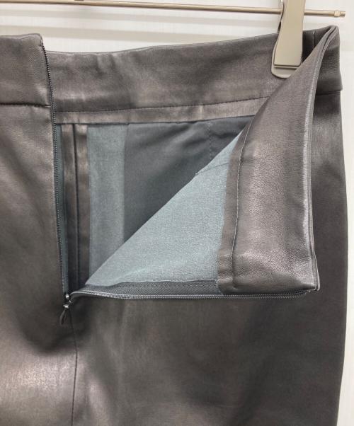 STOULS（ストゥールス）STOULS (ストゥールス) ラムレザースカート ブラック サイズ:XSの古着・服飾アイテム