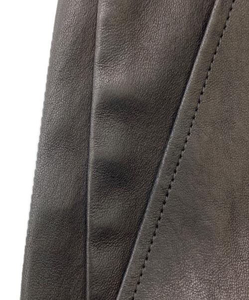 STOULS（ストゥールス）STOULS (ストゥールス) ラムレザースカート ブラック サイズ:XSの古着・服飾アイテム