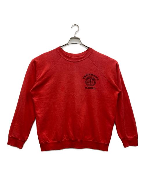 USED（ユーズド）USED (ユーズド) クルーネックスウェット レッド サイズ:不明の古着・服飾アイテム