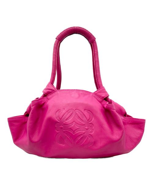 LOEWE（ロエベ）LOEWE (ロエベ) ナッパアイレアナグラムレザーハンドバッグ ピンクの古着・服飾アイテム