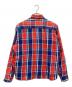 Prentiss (プレンティス) 80s フランネルシャツ レッド×ブルー サイズ:LARGE TALL：7000円
