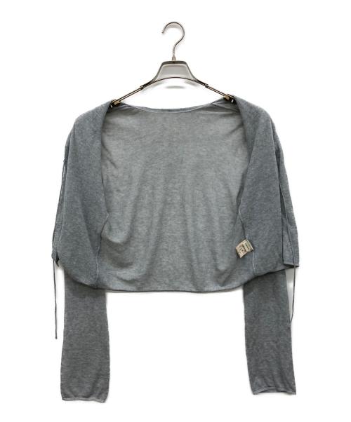 TODAYFUL（トゥデイフル）TODAYFUL (トゥデイフル) Compact Sheer Knitcardigan グレー サイズ:Fの古着・服飾アイテム