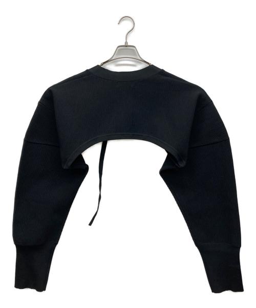 MAISON SPECIAL（メゾンスペシャル）MAISON SPECIAL (メゾンスペシャル) Cocoon Sleeve Knit Bolero ブラック サイズ:FREEの古着・服飾アイテム