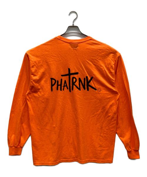 PHATRNK（ファットランク）PHATRNK (ファットランク) 長袖Tシャツ オレンジ サイズ:XLの古着・服飾アイテム
