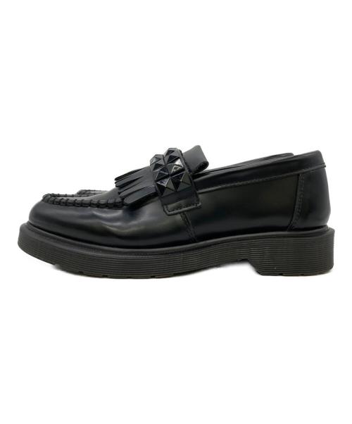 Dr.Martens（ドクターマーチン）Dr.Martens (ドクターマーチン) スタッズフリンジローファー ブラック サイズ:US6の古着・服飾アイテム