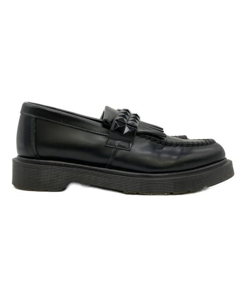 Dr.Martens（ドクターマーチン）Dr.Martens (ドクターマーチン) スタッズフリンジローファー ブラック サイズ:US6の古着・服飾アイテム