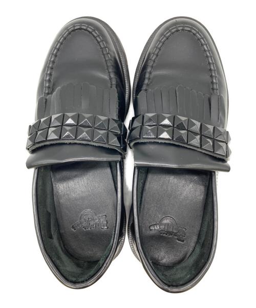 Dr.Martens（ドクターマーチン）Dr.Martens (ドクターマーチン) スタッズフリンジローファー ブラック サイズ:US6の古着・服飾アイテム