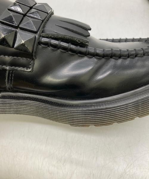 Dr.Martens（ドクターマーチン）Dr.Martens (ドクターマーチン) スタッズフリンジローファー ブラック サイズ:US6の古着・服飾アイテム