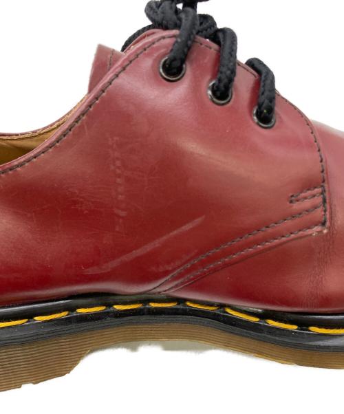 Dr.Martens（ドクターマーチン）Dr.Martens (ドクターマーチン) 3ホールレザーシューズ レッド サイズ:5の古着・服飾アイテム