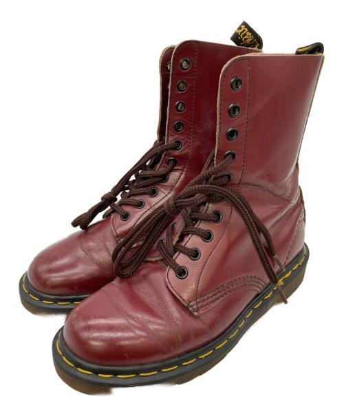Dr.Martens（ドクターマーチン）Dr.Martens (ドクターマーチン) 10ホールブーツ レッド サイズ:4 2/1の古着・服飾アイテム