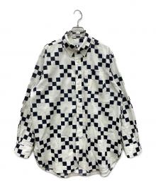 Engineered Garments（エンジニアド ガーメンツ）の古着「Copley Shirt-Cotton Checker」｜ブラック×ホワイト