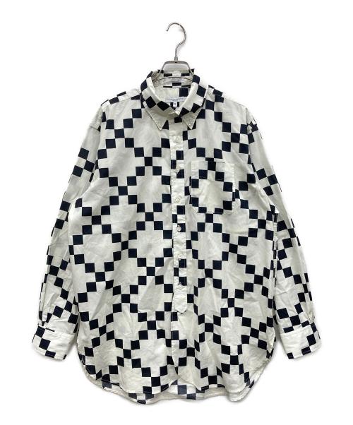 Engineered Garments（エンジニアド ガーメンツ）Engineered Garments (エンジニアド ガーメンツ) Copley Shirt-Cotton Checker ブラック×ホワイト サイズ:Sの古着・服飾アイテム