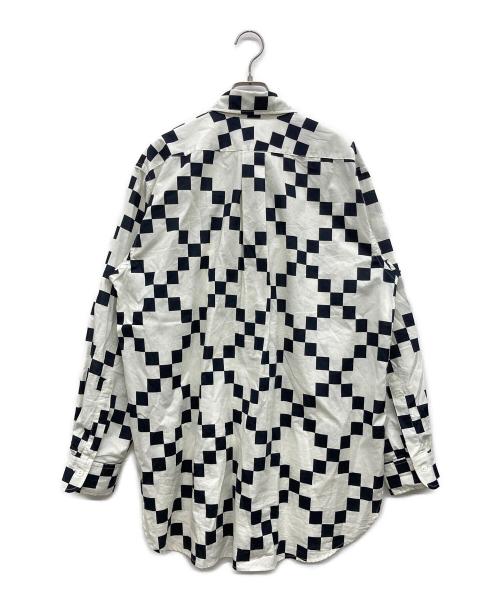 Engineered Garments（エンジニアド ガーメンツ）Engineered Garments (エンジニアド ガーメンツ) Copley Shirt-Cotton Checker ブラック×ホワイト サイズ:Sの古着・服飾アイテム
