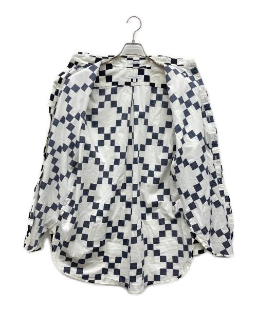 Engineered Garments（エンジニアド ガーメンツ）Engineered Garments (エンジニアド ガーメンツ) Copley Shirt-Cotton Checker ブラック×ホワイト サイズ:Sの古着・服飾アイテム