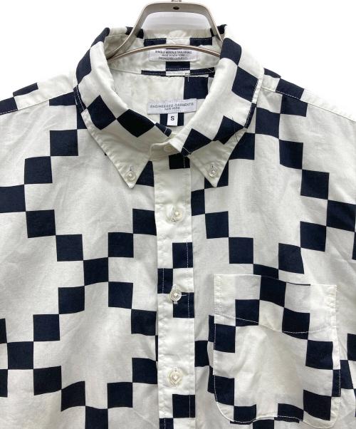 Engineered Garments（エンジニアド ガーメンツ）Engineered Garments (エンジニアド ガーメンツ) Copley Shirt-Cotton Checker ブラック×ホワイト サイズ:Sの古着・服飾アイテム