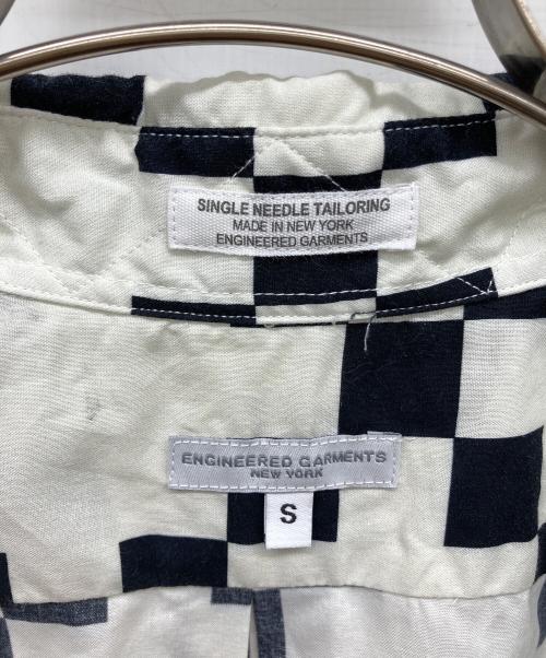 Engineered Garments（エンジニアド ガーメンツ）Engineered Garments (エンジニアド ガーメンツ) Copley Shirt-Cotton Checker ブラック×ホワイト サイズ:Sの古着・服飾アイテム