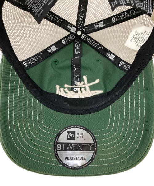 stussy（ステューシー）stussy (ステューシー) New Era (ニューエラ) ロゴ刺繍キャップ グリーン サイズ:なしの古着・服飾アイテム