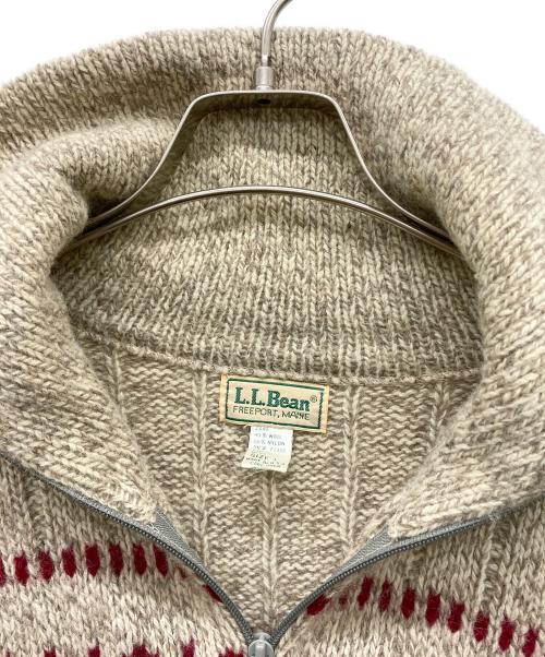 L.L.Bean（エルエルビーン）L.L.Bean (エルエルビーン) ドライバーズニット ベージュ サイズ:Lの古着・服飾アイテム