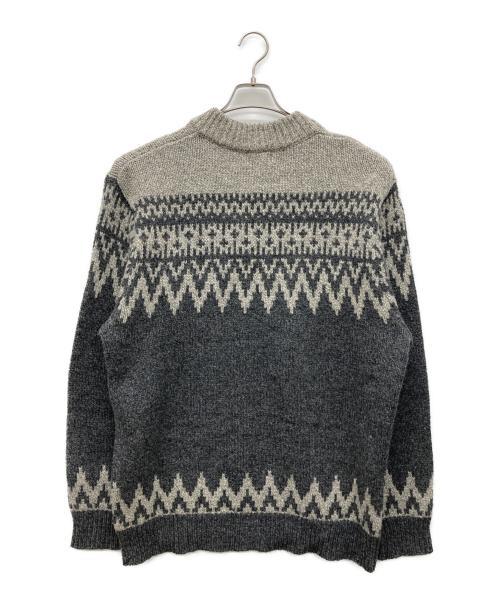 L.L.Bean（エルエルビーン）L.L.Bean (エルエルビーン) ヘンリーネックラムウールニット グレー サイズ:XL-REGの古着・服飾アイテム