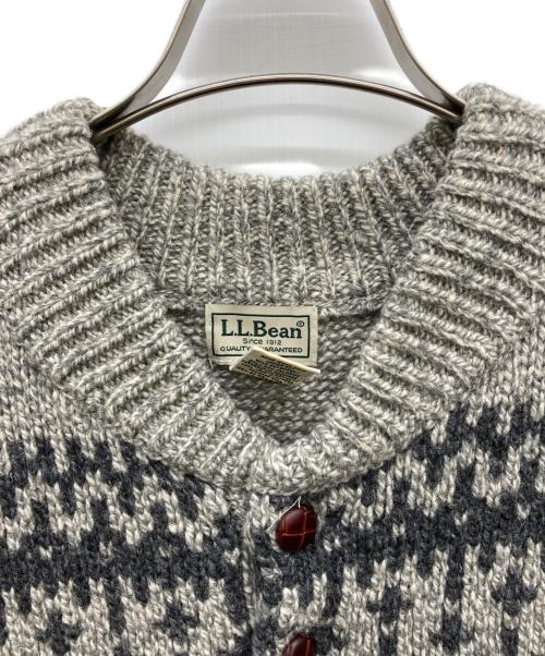 L.L.Bean（エルエルビーン）L.L.Bean (エルエルビーン) ヘンリーネックラムウールニット グレー サイズ:XL-REGの古着・服飾アイテム