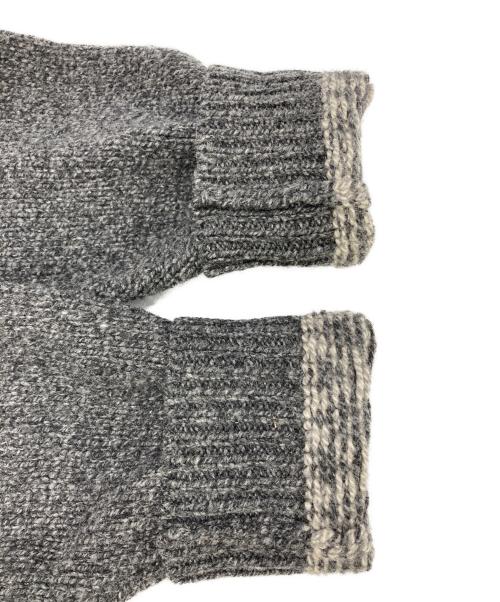 L.L.Bean（エルエルビーン）L.L.Bean (エルエルビーン) ヘンリーネックラムウールニット グレー サイズ:XL-REGの古着・服飾アイテム