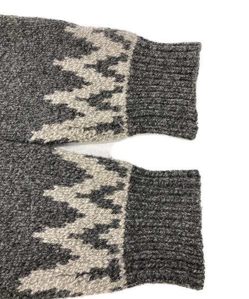 L.L.Bean（エルエルビーン）L.L.Bean (エルエルビーン) ヘンリーネックラムウールニット グレー サイズ:XL-REGの古着・服飾アイテム