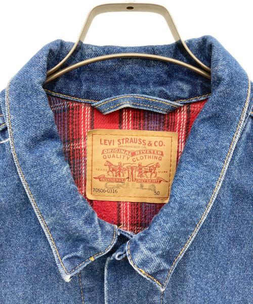 LEVI'S（リーバイス）LEVI'S (リーバイス) 裏地ブランケットデニムジャケット インディゴ サイズ:50の古着・服飾アイテム