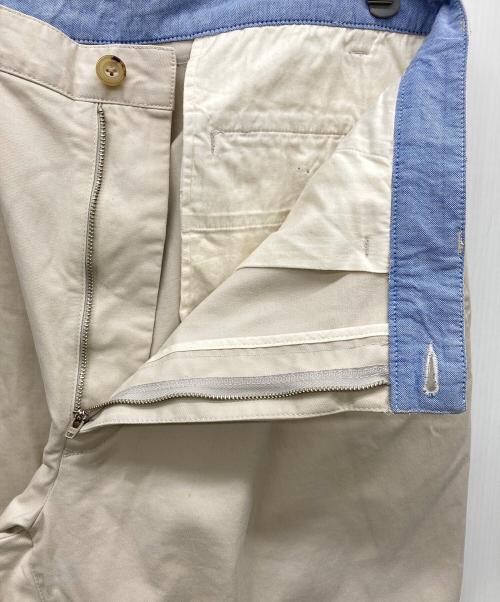 BEAMS PLUS（ビームスプラス）BEAMS PLUS (ビームスプラス) 2 Pleats Trousers Twill ベージュ サイズ:XLの古着・服飾アイテム