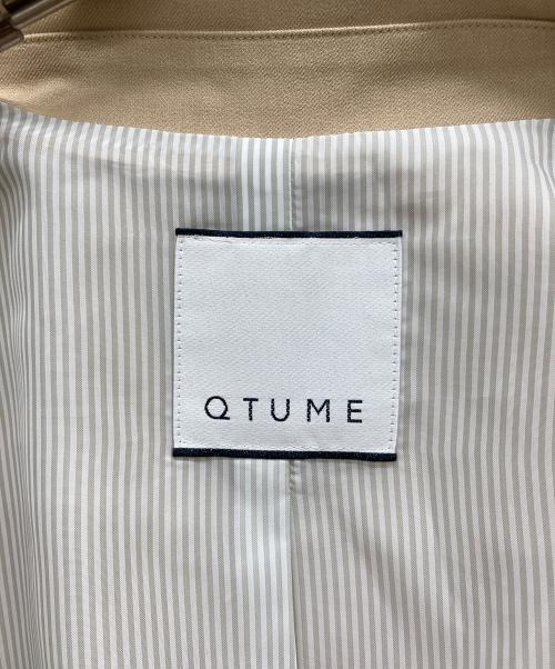 QTUME（クチューム）QTUME (クチューム) ダブル金釦テーラードジャケット ベージュ サイズ:38の古着・服飾アイテム