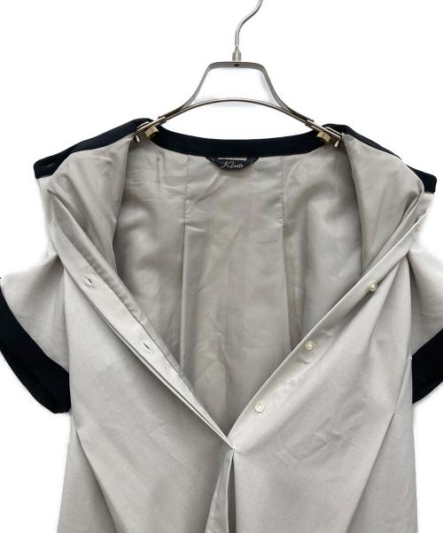 ROSSO（ロッソ）ROSSO (ロッソ) Aラインショートスリーブワンピース ベージュ サイズ:Freeの古着・服飾アイテム