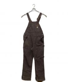 CarHartt（カーハート）の古着「ダック地オーバーオール」｜ブラウン