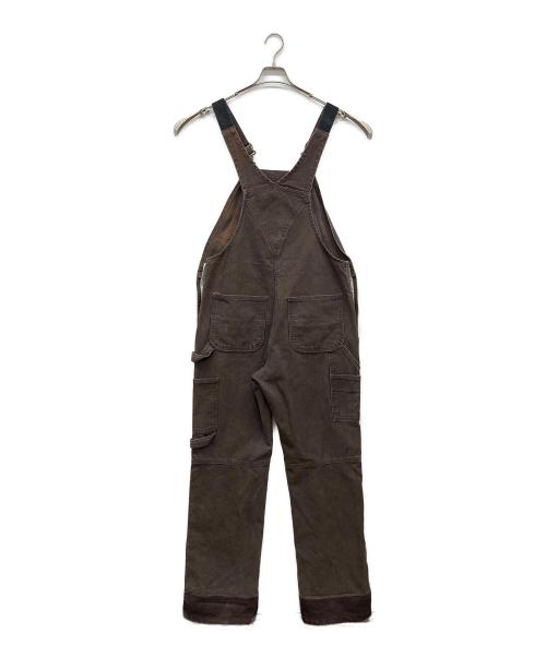 CarHartt（カーハート）CarHartt (カーハート) ダック地オーバーオール ブラウン サイズ:Ｍの古着・服飾アイテム