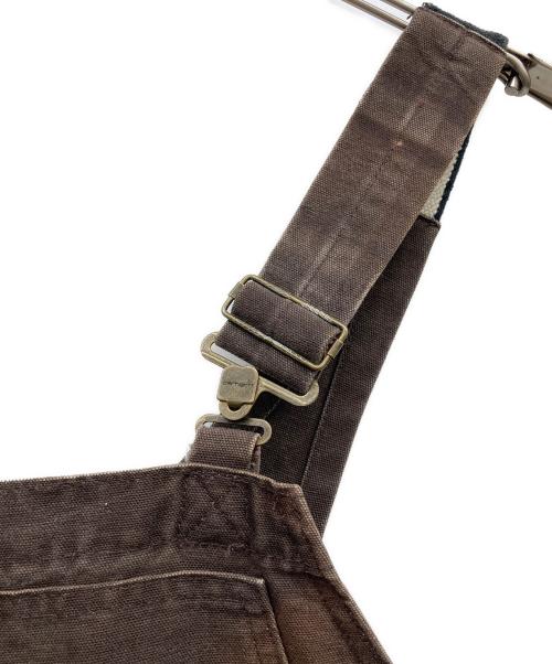 CarHartt（カーハート）CarHartt (カーハート) ダック地オーバーオール ブラウン サイズ:Ｍの古着・服飾アイテム