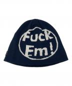 SUPREMEシュプリーム）の古着「Fuck Em! Beanie」｜ネイビー